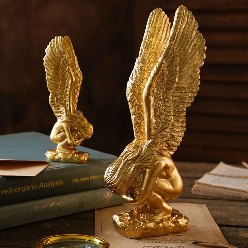 ESCULTURA GUARDIÃO DOURADO