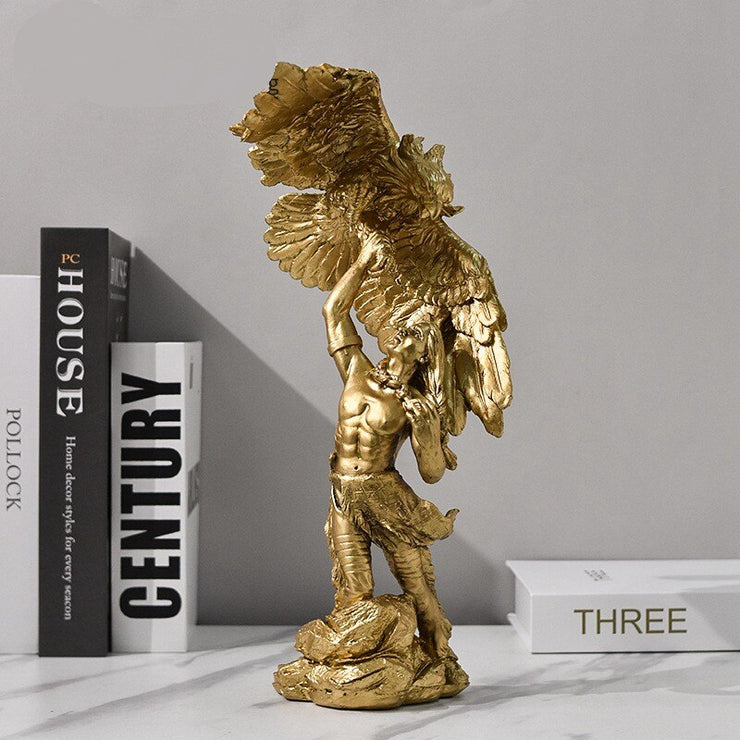 ESCULTURA HOMEM ÁGUIA