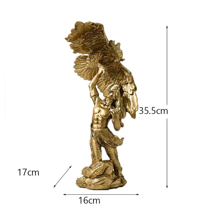 ESCULTURA HOMEM ÁGUIA