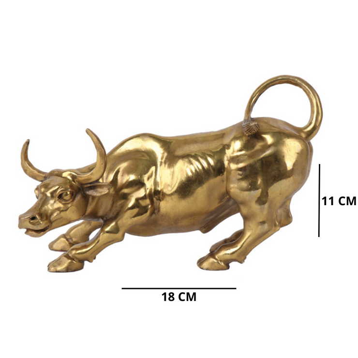 ESCULTURA WALLBULL EM COBRE
