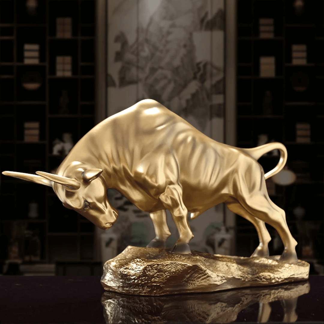 ESCULTURA TOURO DA PROSPERIDADE