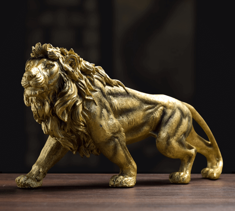 ESCULTURA LEÃO DA PROSPERIDADE