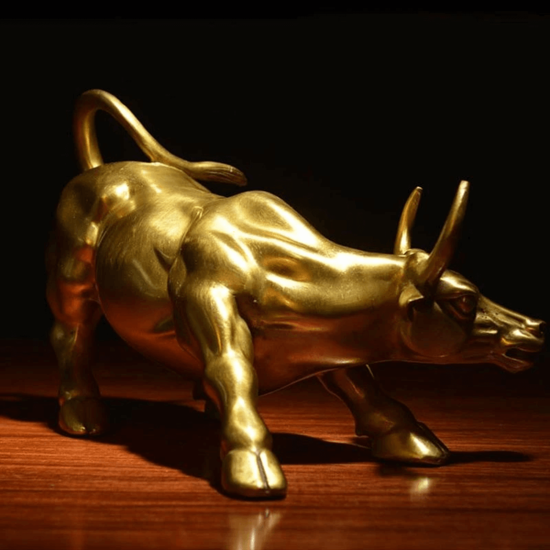 ESCULTURA WALLSTREET COBRE