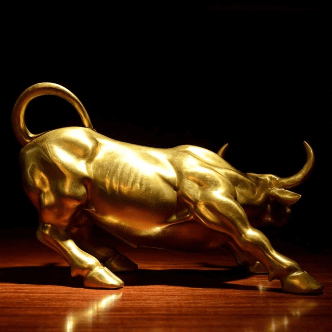 ESCULTURA WALLSTREET COBRE
