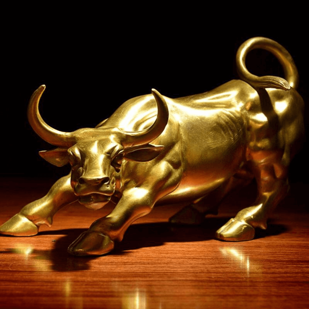 ESCULTURA WALLSTREET COBRE
