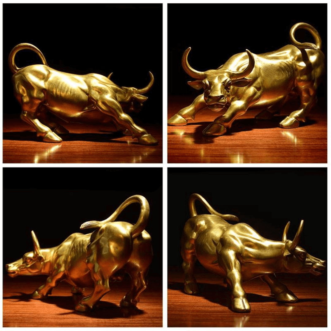 ESCULTURA WALLSTREET COBRE