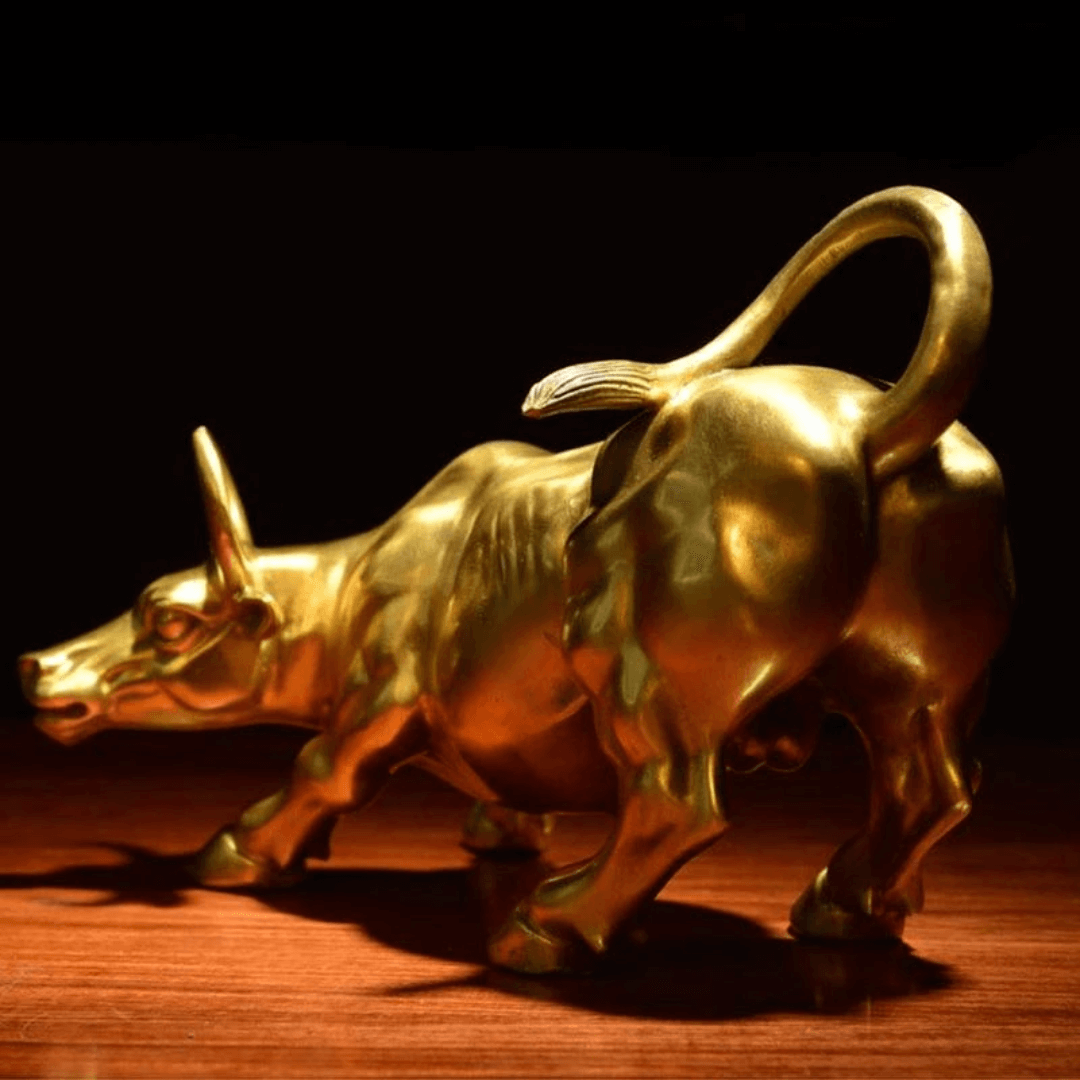 ESCULTURA WALLSTREET COBRE