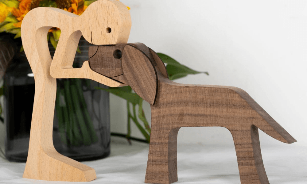 ESCULTURA AMOR DE CÃO - Loja Caravela