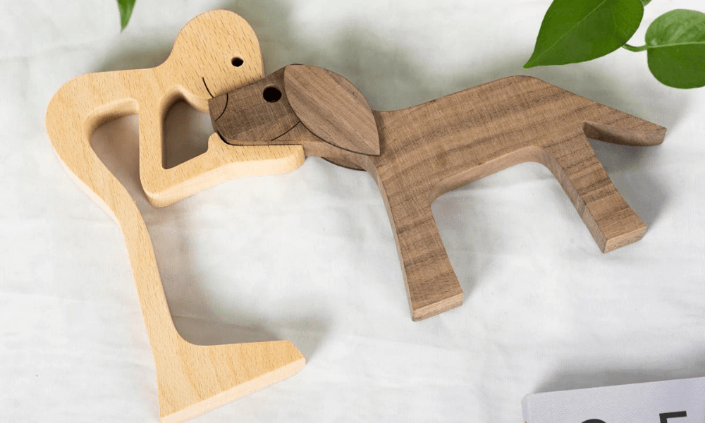ESCULTURA AMOR DE CÃO - Loja Caravela